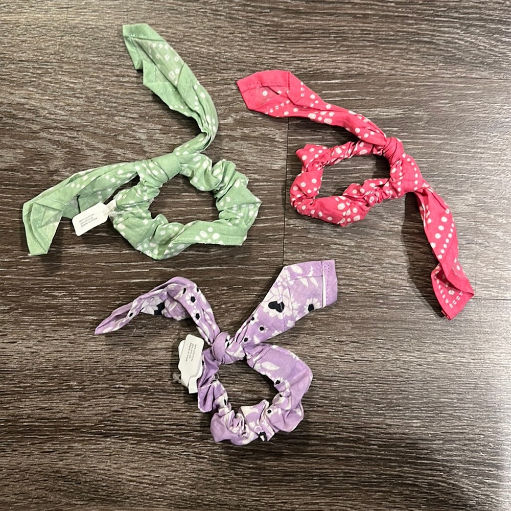 Anthropology paisley bow scrunchies